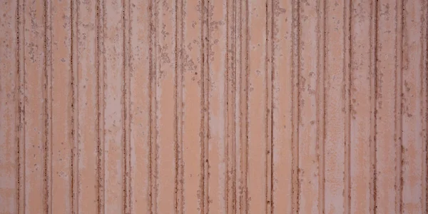 Light Pink Red Corrugated Metal Texture Surface Steel Rusty Wall — Stock Photo, Image