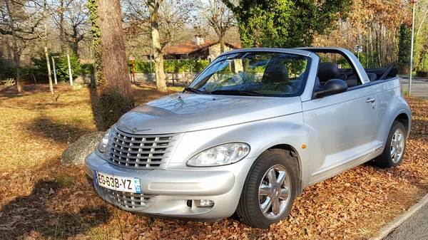 Bordeaux Aquitaine France 2020 Chrysler Cruiser Convertible Grey Car Parked Stock Image