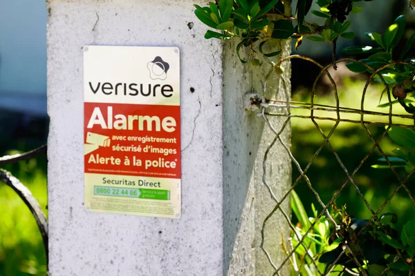 Bordeaux Aquitaine France 2020 Verisure Logo Sign Home Alarm Producers — 스톡 사진