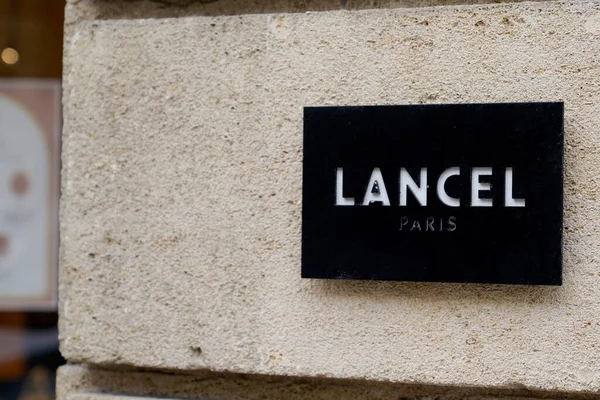 Burdeos Aquitania Francia 2020 Tienda Lancel Signo Tienda Moda Lujo — Foto de Stock