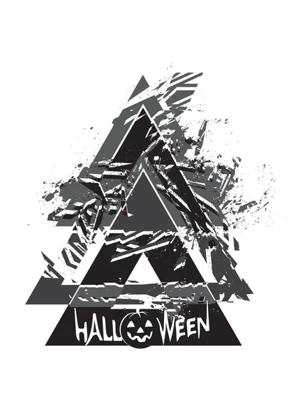 Cartel grunge Halloween — Archivo Imágenes Vectoriales