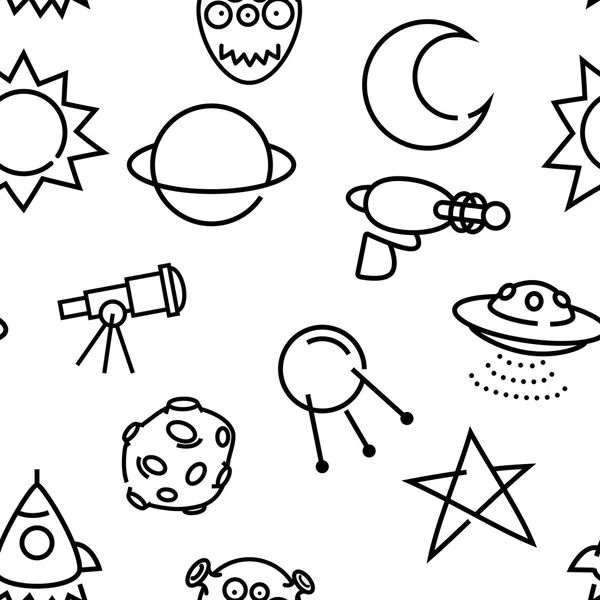 Space seamless pattern Stock Illustration