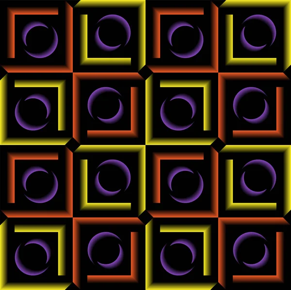 Geometrische patronen met een gradueel kleurverloop in de vector. — Stockvector