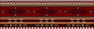 A traditional ornament of the peoples and countries of Asia, in which saturated colors attract luck and wealth. Women's woven carpets with ornament embroidered on fabrics for dresses. Embroidery patterns.  clipart
