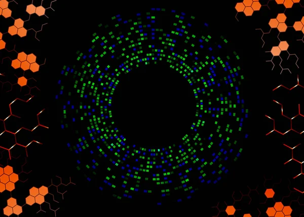 Un ejemplo abstracto de huellas dactilares de ADN , — Vector de stock