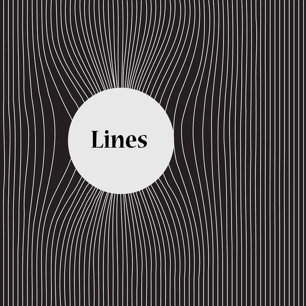 Golvenpatroon met lijnen — Stockvector