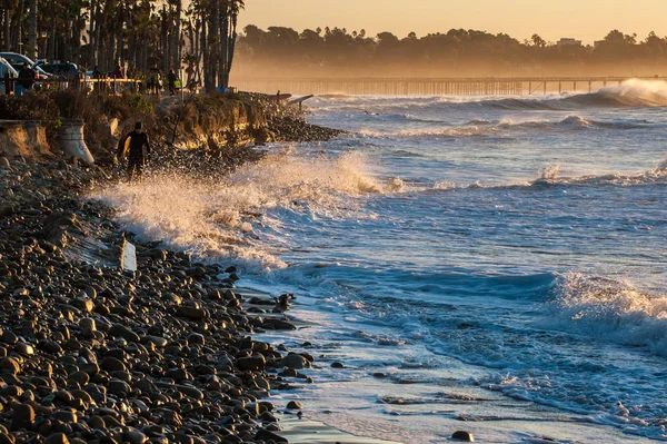 Dagály strand California — Stock Fotó