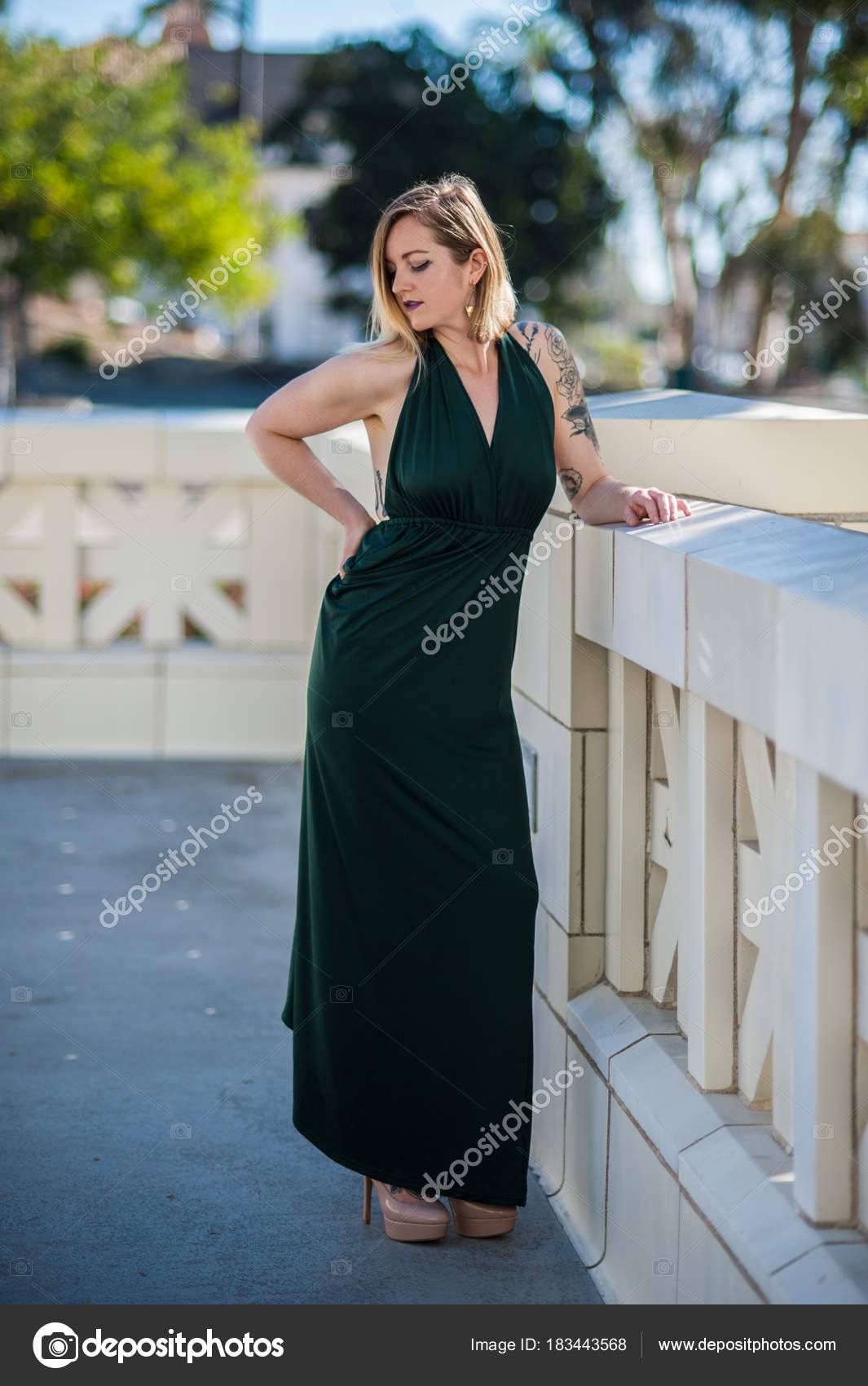 halter top evening gown