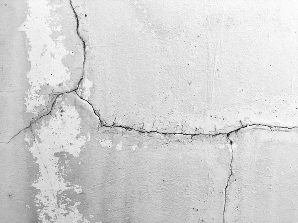 Broken Wall, Old Cracked Concrete or Cement Wall Close Up Background