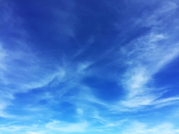 Beau Ciel Bleu Été Avec Des Nuages Blancs Fond Paysage — Photo