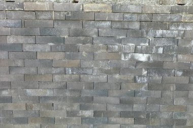 Arka plan için eski Vintage gri tuğla duvar dokusu