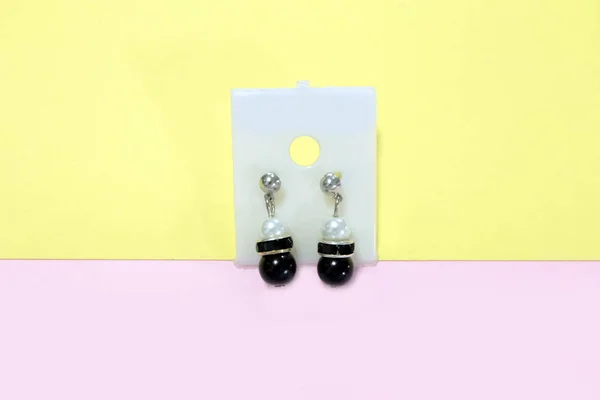 Kronleuchter Ohrring Für Modische Accessoires Ein Paar Tropfen Ohrringe Mit — Stockfoto