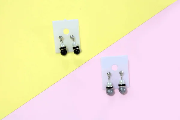 Kroonluchter Oor Ring Voor Mode Accessoires Een Paar Drop Oorbellen — Stockfoto