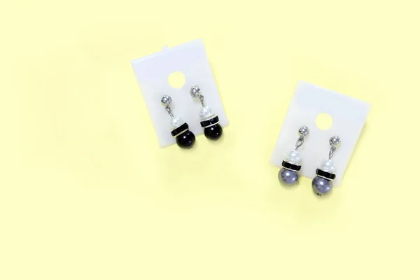 Kronleuchter Ohrring Für Modische Accessoires Ein Paar Tropfen Ohrringe Mit — Stockfoto