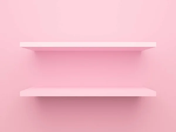 Etagère Rose Accrochée Mur Pour Maquiller Concept Design Thème Valentines — Photo