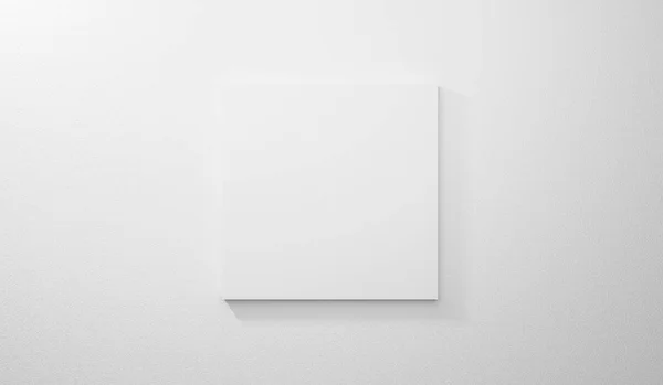 房间里白墙纹理上的空白明亮的画廊模板 3D渲染内部 灰色混凝土背景上的空白清晰图片 用于模拟海报 横幅和广告 现代设计 — 图库照片