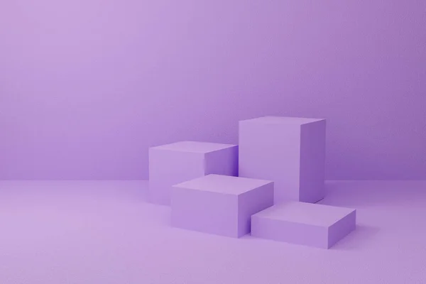 Абстрактно Фиолетовый Фоне Текстуры Геометрической Формой Рендеринг Дизайн Отображения Продукта — стоковое фото
