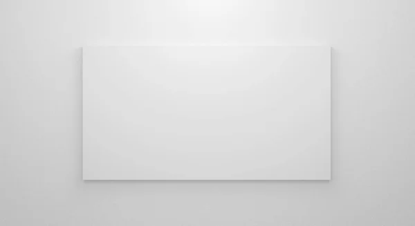 Blanco Heldere Galerij Template Witte Muur Textuur Kamer Renderen Interieur — Stockfoto