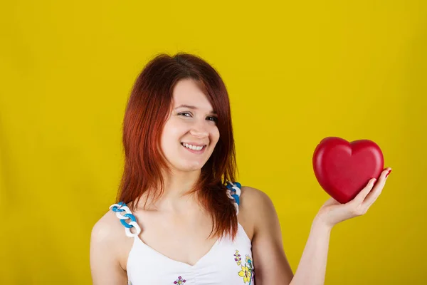 Love smiling woman — Stock Photo, Image