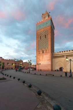 Koutoubia cami Marrakesh, Morocco güneybatı Medine Mahallesi