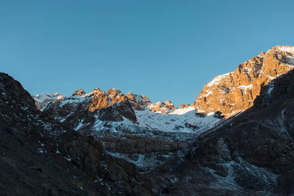Magas Atlasz Toubkal Hegy Toubkal Nemzeti Park Trekking — Stock Fotó