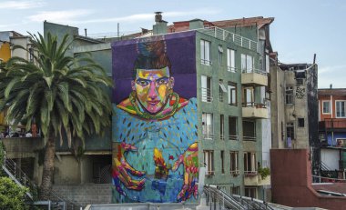 Valparaiso, Şili'nin renkli binalar