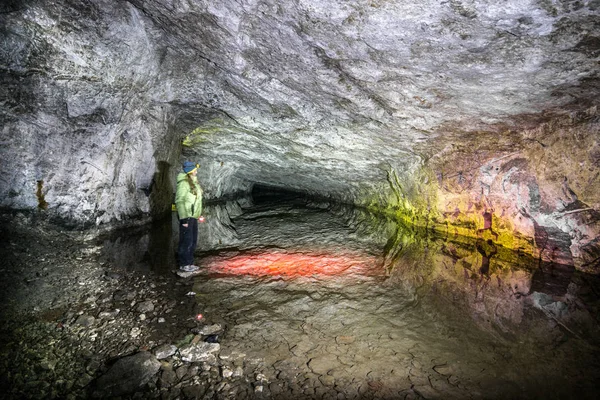 Pod ziemią w kopalni. Ukraina, Donieck — Zdjęcie stockowe