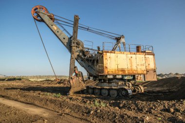En büyük Ekskavatör dünya çalışma, Bagger 228, Ukrayna. Büyük benim, geliştirmek mineral kaynakları, Ekskavatör kazılar, Metalurji Ukrayna
