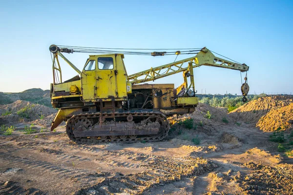 En büyük Ekskavatör dünya çalışma, Bagger 228, Ukrayna. Büyük benim, geliştirmek mineral kaynakları, Ekskavatör kazılar, Metalurji Ukrayna — Stok fotoğraf