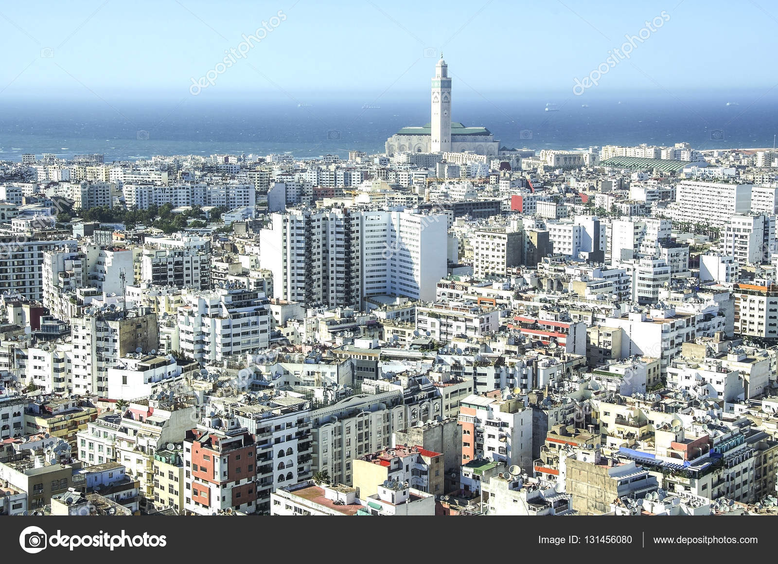 View over the city of Casablanca, Morocco — Stock Photo
