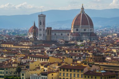 İtalya, Floransa 'daki Santa Maria del Fiore Katedrali manzarası