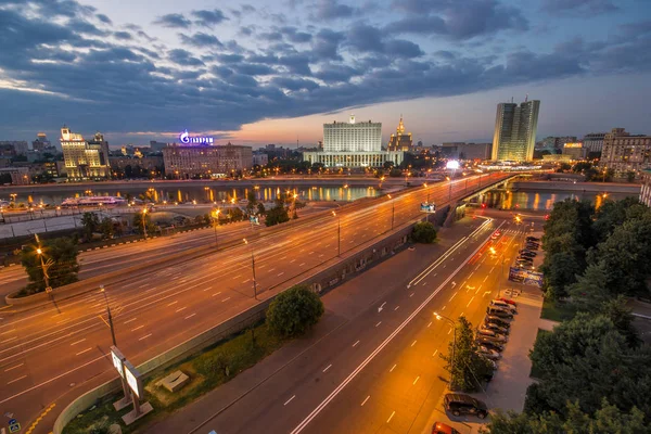 Kutuzov Avenue v noci — Stock fotografie