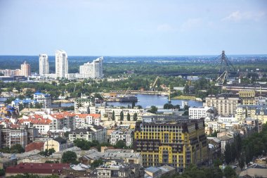 Güzel görünüm Obolon Lypki İlçesi, Kiev, Ukrayna.