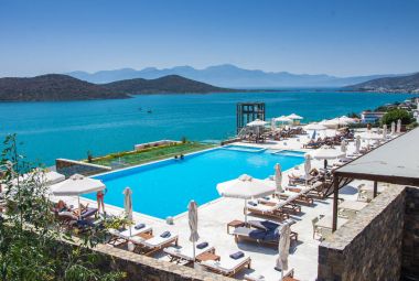 Elounda şehir, Crete, Yunanistan