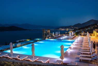 Elounda şehir, Crete, Yunanistan