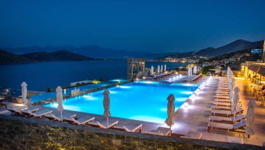 Elounda şehir, Crete, Yunanistan
