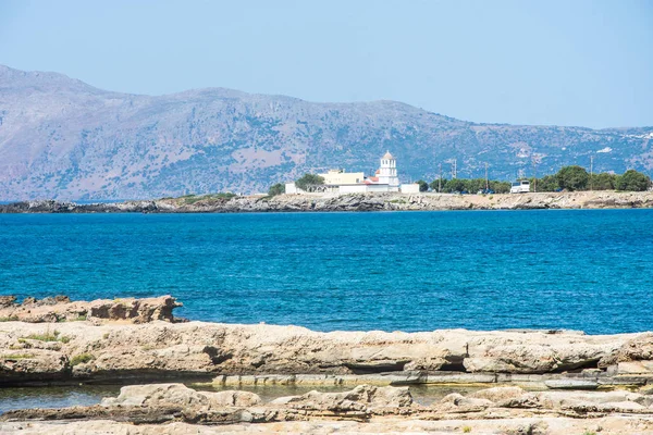 Los lugares más bellos de Creta. Grecia. Hermosa playa en Creta — Foto de Stock