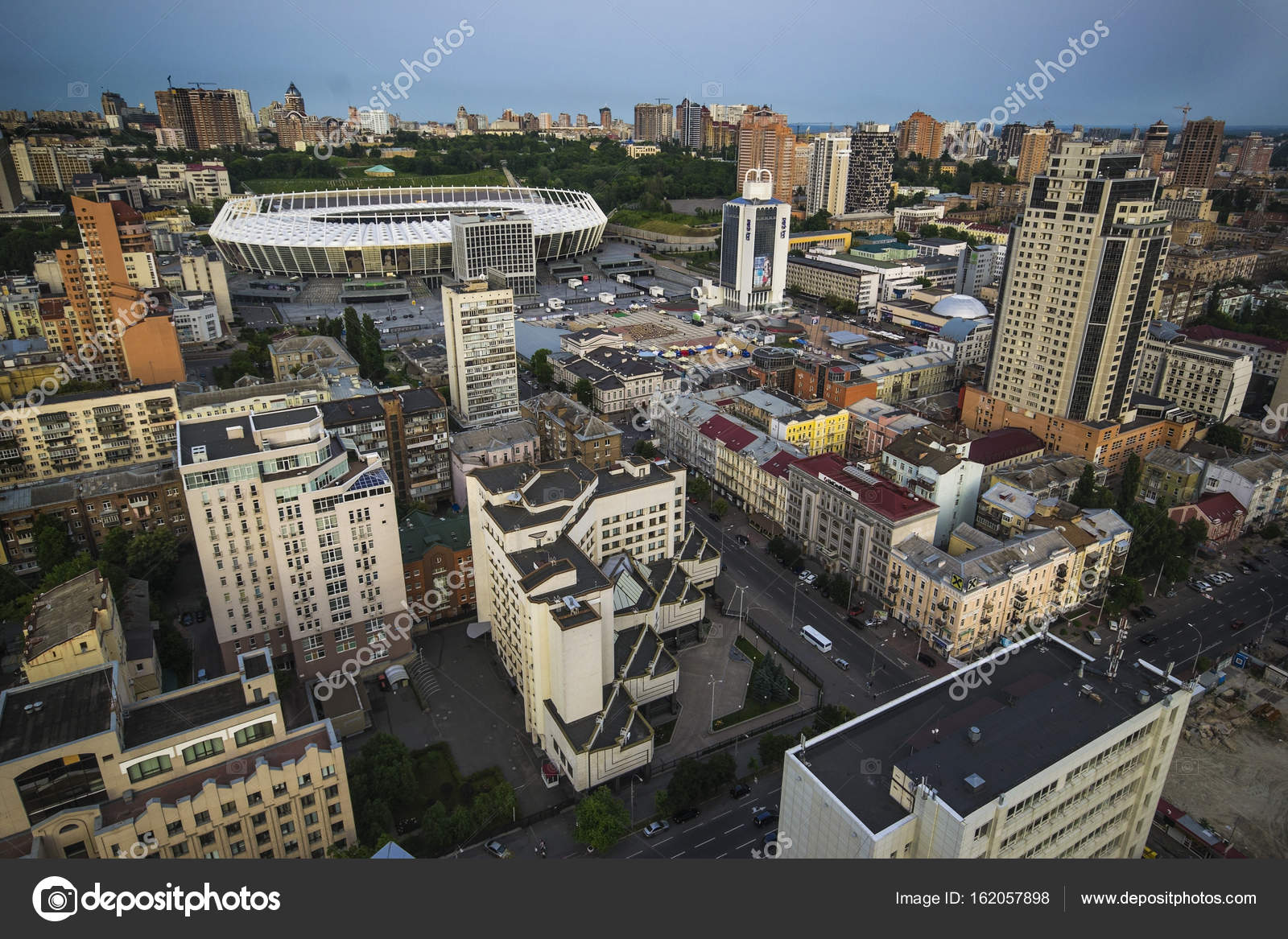 City plan Kiev Ukraine