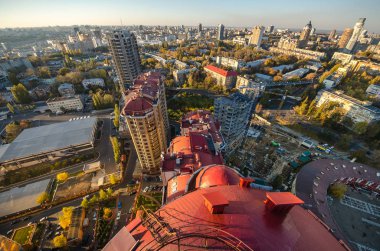 Sunset kent Panoraması Kiev