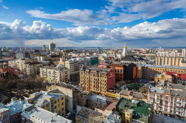 Kiev vista do dia da cidade, panorama Kiev, Ucrânia — Fotografia de Stock