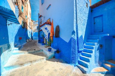 Ünlü mavi şehir: Chefchaouen, Morocco.