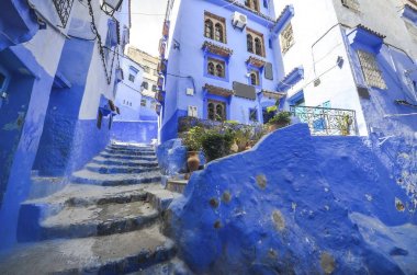 Ünlü mavi şehir: Chefchaouen, Morocco.