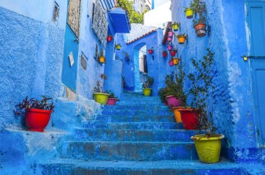 : chefchaouen, morocco, Afrika geleneksel Fas Mimari Detaylar