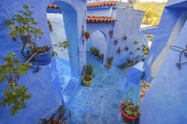 : chefchaouen, morocco, Afrika geleneksel Fas Mimari Detaylar