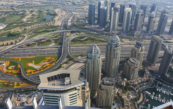 Vista aerea del centro di Dubai — Foto Stock