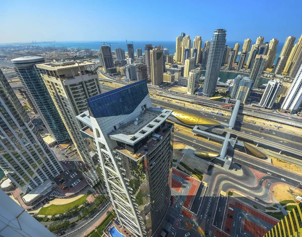 Panoramatický výhled na Dubaj Marina — Stock fotografie