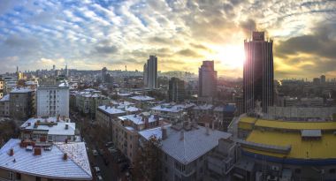 Ankara Türkiye'de gün batımı ile güzellikler