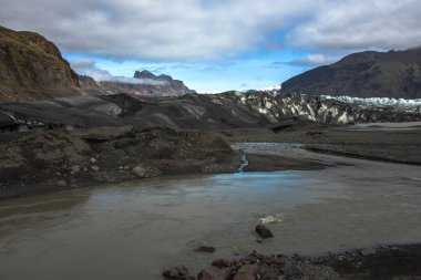Buzul Skaftafell Milli Parkı'nda. Skaftafell, İzlanda