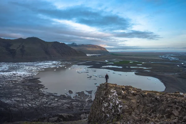 Ledovec v národním parku Skaftafell. Skaftafell, Island — Stock fotografie