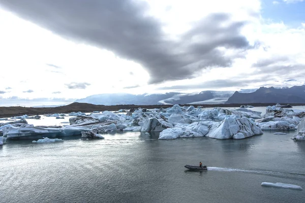 Glace au lagon glaciaire de Jokulsarlon, Islande — Photo